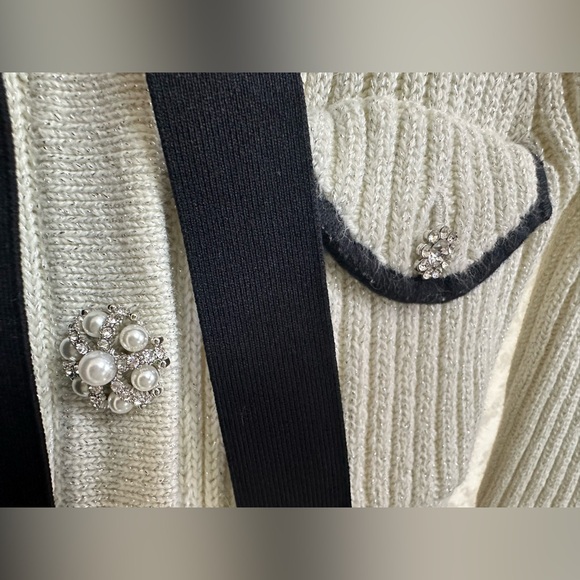 Self- Portrait star loves- wool knit dress with crystals - Picture 3 of 8